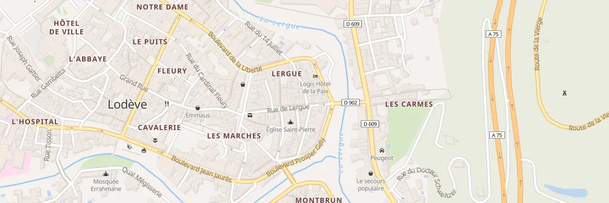 Plan du 1 Rue de l’Independance à Lodève