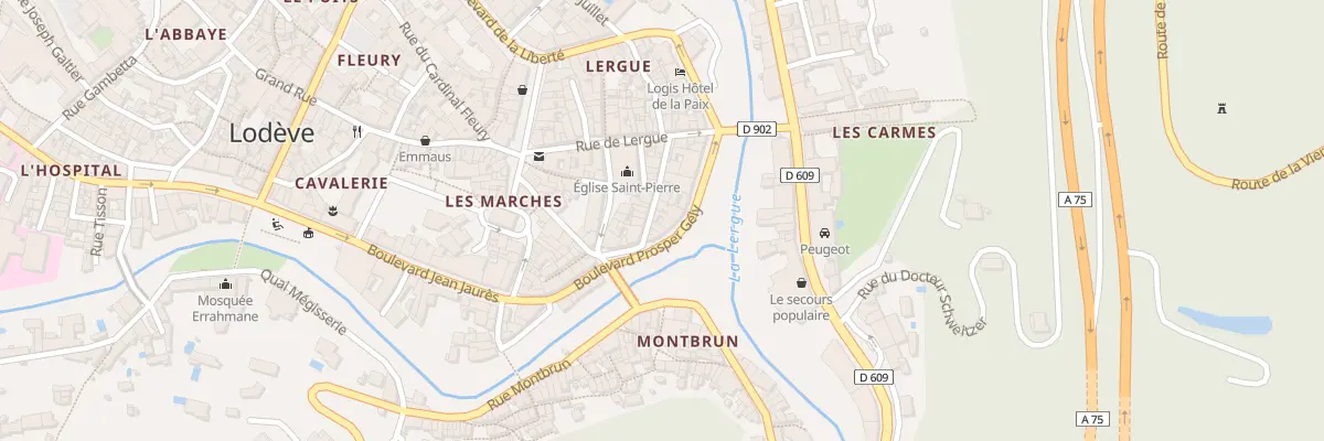 Plan du 14 Bd Prosper Gely à Lodève