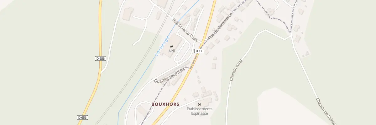 Plan du 11 Vc Quartier de Bouxhors à Sainte-Florine