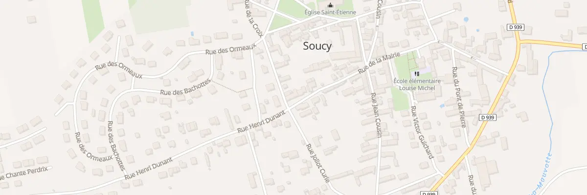 Plan du 1 Rue de la Mairie à Soucy