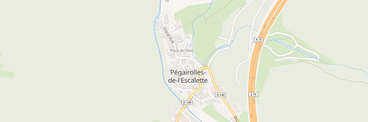 Plan du 5482 Le Village à Pégairolles-de-l’Escalette