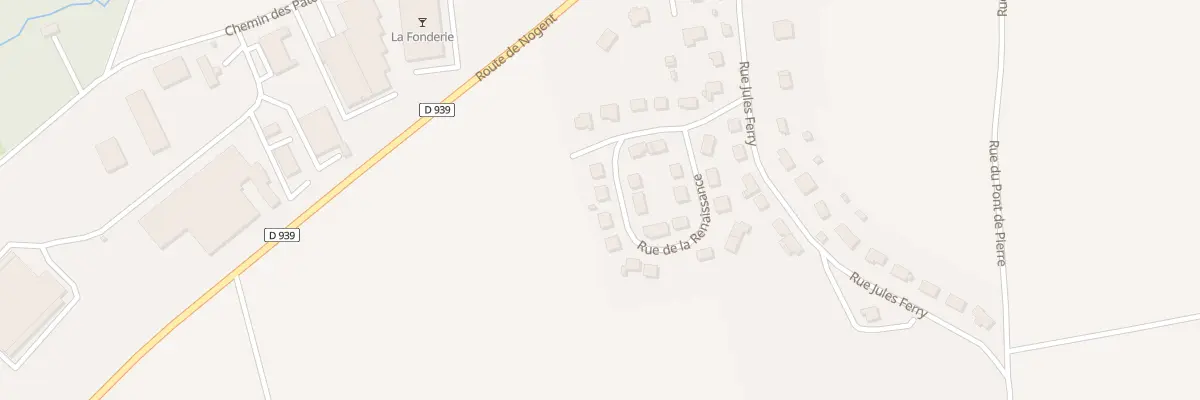 Plan du 16 Rue de la Renaissance à Soucy