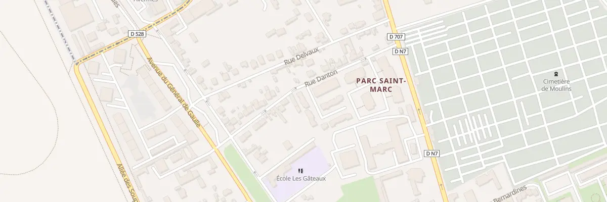 Plan du 3 Rue Albert Bonneau à Moulins