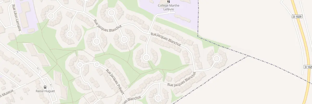 Plan du 180 Rue Jacques Blanchot à Saint-Quentin