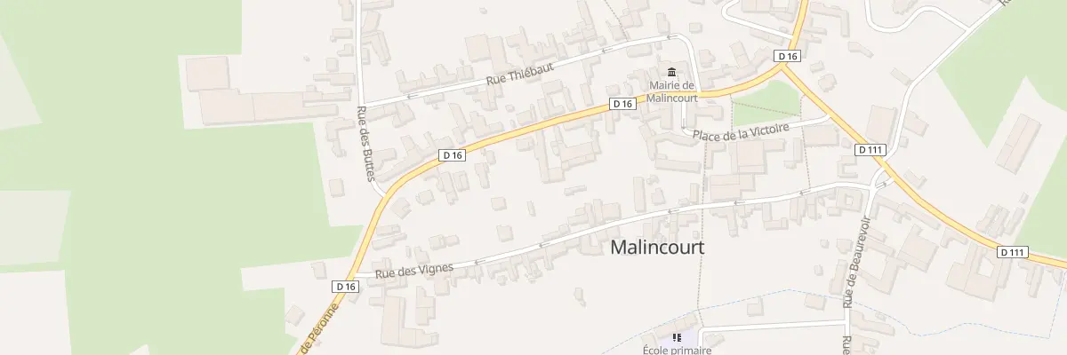 Plan du 11 Rue de Péronne à Malincourt