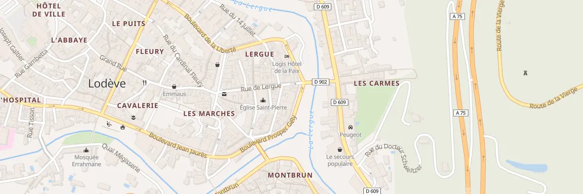 Plan du 6 Bd Prosper Gely à Lodève