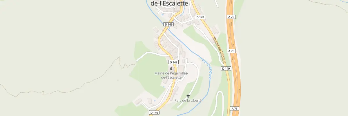 Plan du 5013 Le Village à Pégairolles-de-l’Escalette