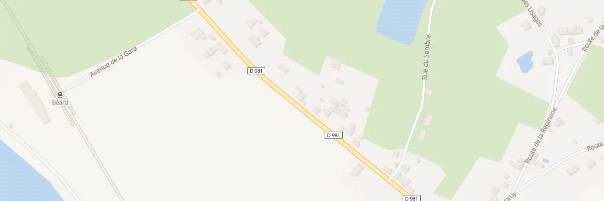Plan du 19 Rte Departementale 981 à Béard