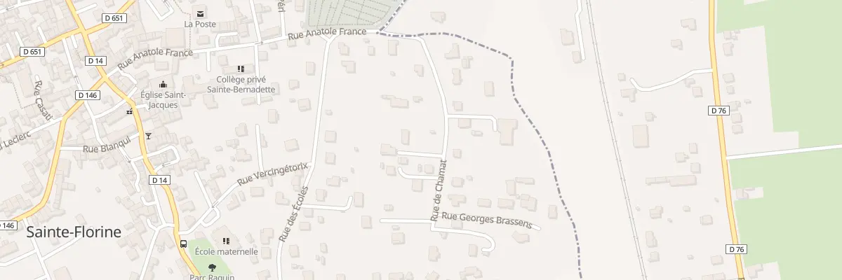 Plan du 12 Rue de Chamat à Sainte-Florine
