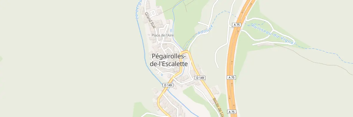 Plan du 5462 Le Village à Pégairolles-de-l’Escalette