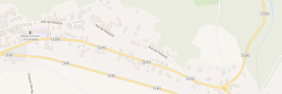 Plan du 50 Rue de Peillaras à Auzat-la-Combelle