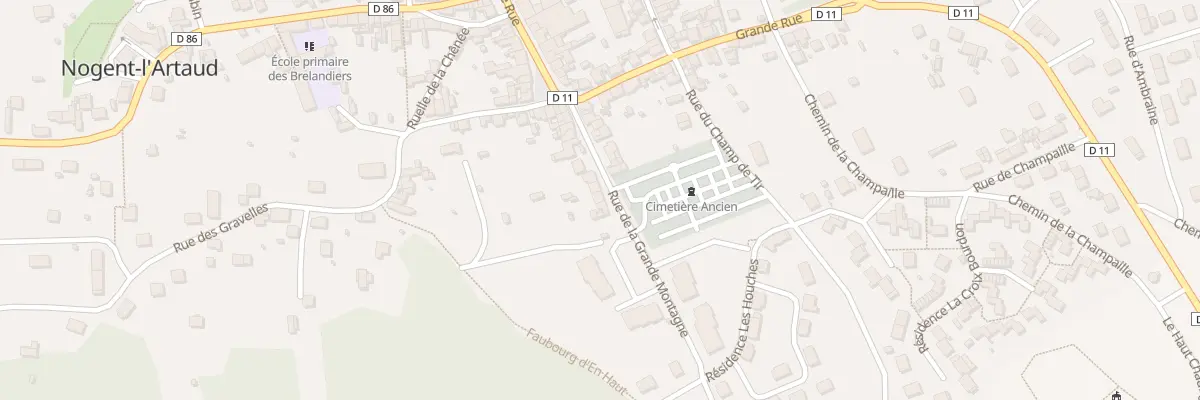 Plan du 16 Rue de la Grande Montagne à Nogent-l’Artaud