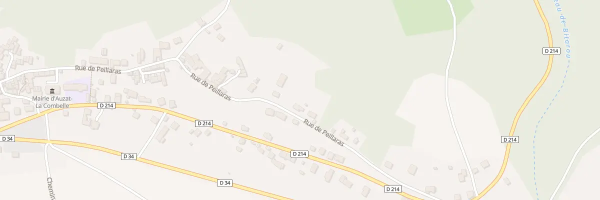 Plan du 59 Rue de Peillaras à Auzat-la-Combelle