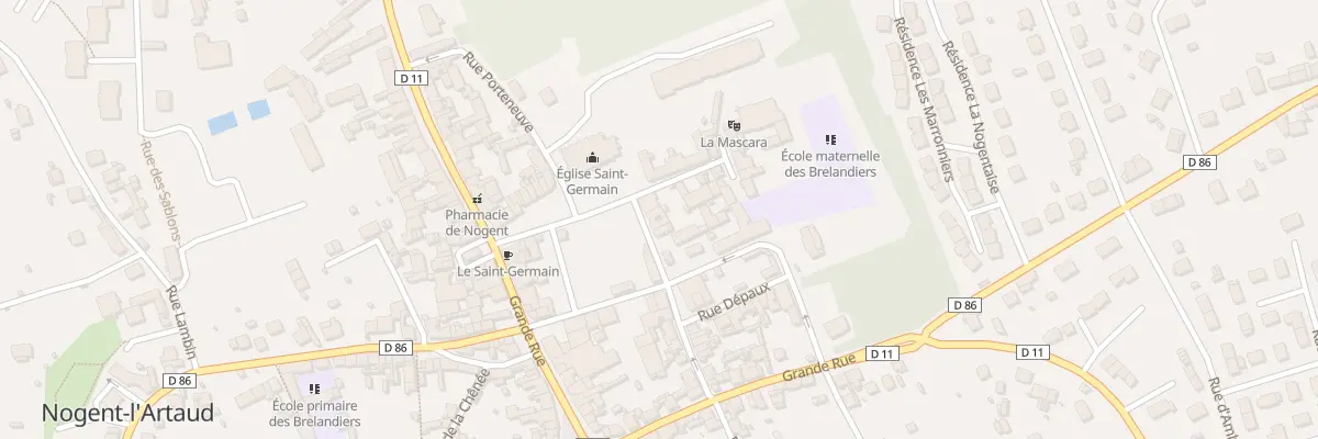 Plan du 1 Rue Leduc de la Tournelle à Nogent-l’Artaud