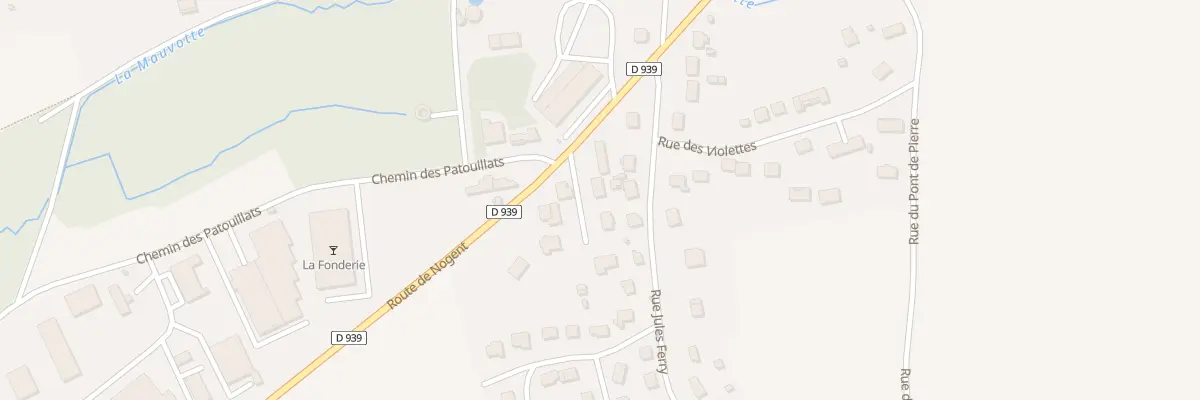 Plan du 8A Rte de Nogent à Soucy