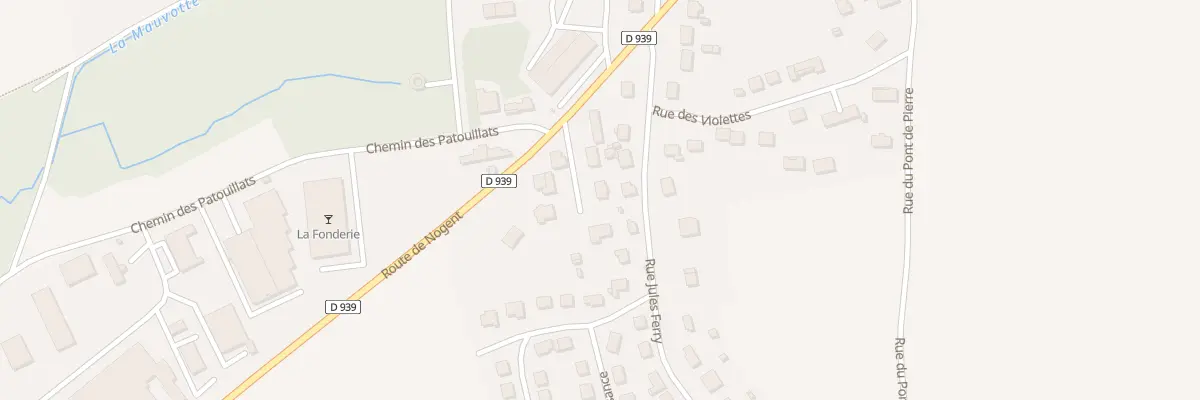 Plan du 8B Rte de Nogent à Soucy