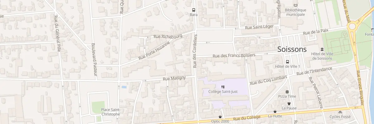 Plan du 31 Rue des Cordeliers à Soissons