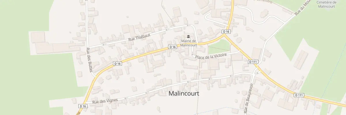 Plan du 1 Rue de Péronne à Malincourt