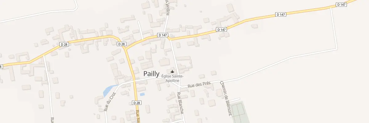 Plan du 3 Rue Blanche à Pailly