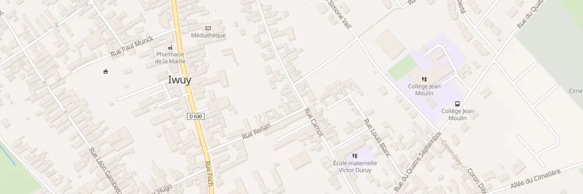 Plan du 25 Rue Carnot à Iwuy