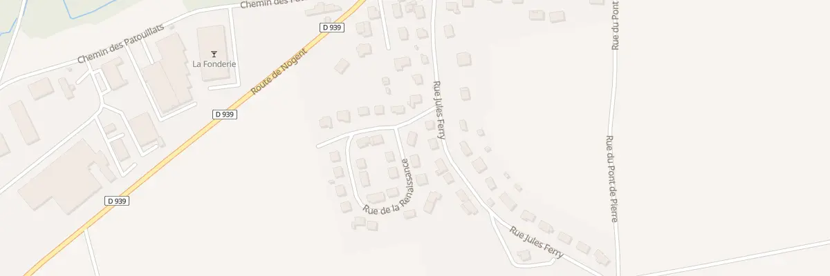 Plan du 36 Rue de la Renaissance à Soucy