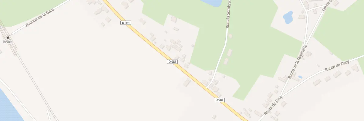 Plan du 35 Rte Departementale 981 à Béard