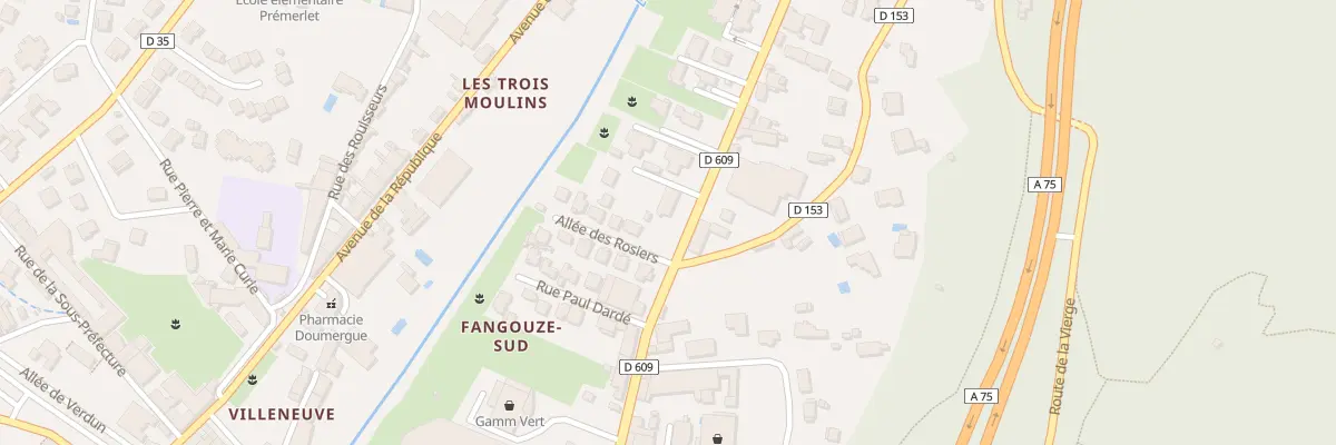 Plan du 25 Av Henry de Fumel à Lodève