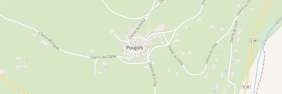 Plan du 5085 Rue Grand Rue à Poujols