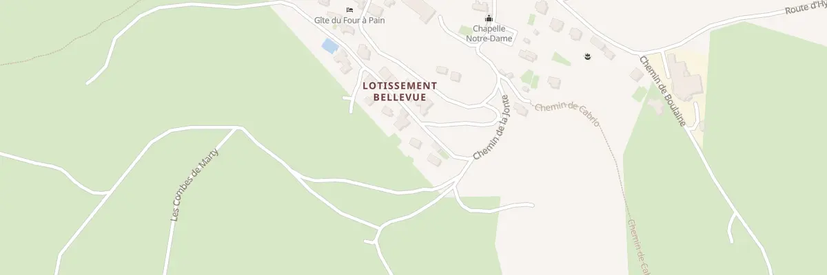Plan du 5253 Hyelzas à Hures-la-Parade