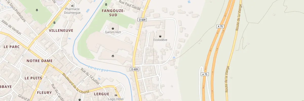 Plan du 15 Rue Fangouze à Lodève