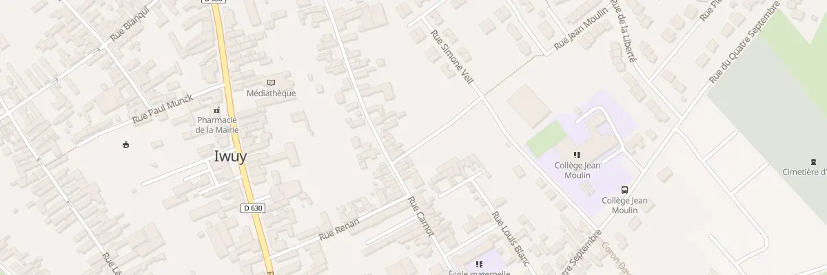 Plan du 54 Rue Carnot à Iwuy