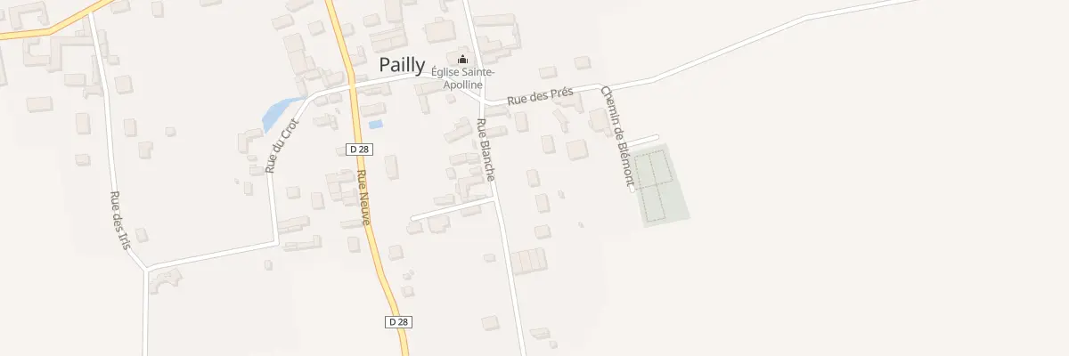 Plan du 9 Rue Blanche à Pailly