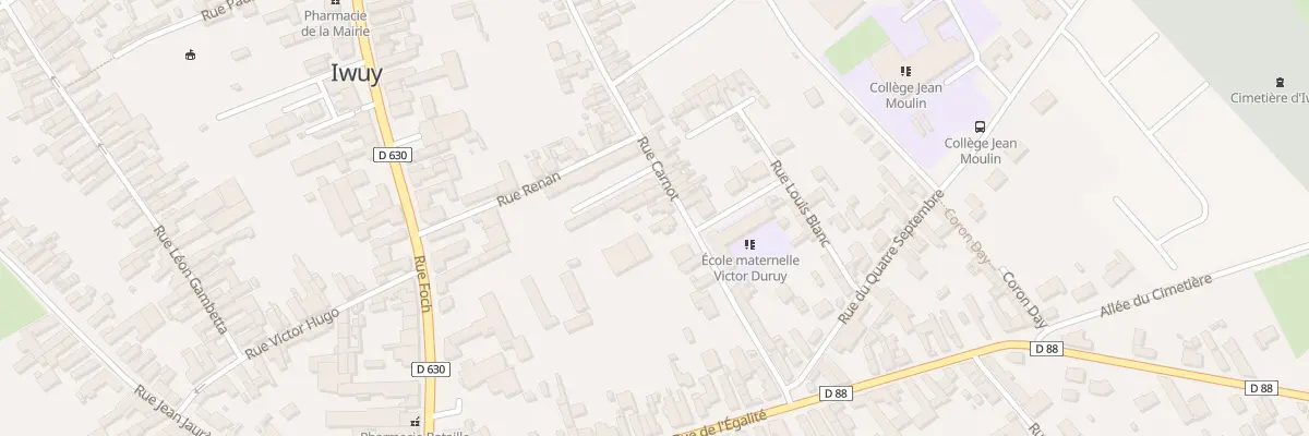 Plan du 11 Rue Carnot à Iwuy
