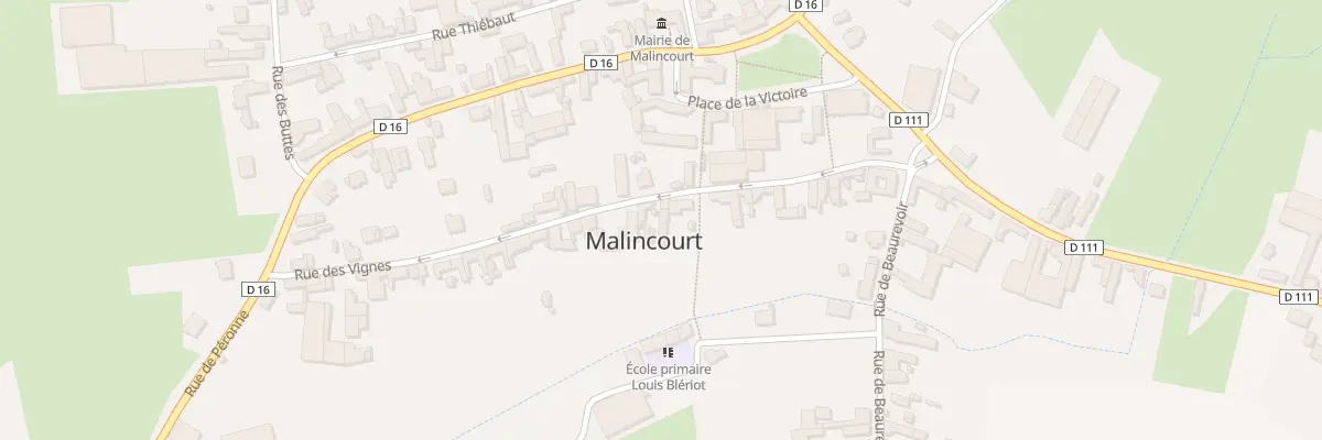 Plan du 27 Rue des Vignes à Malincourt