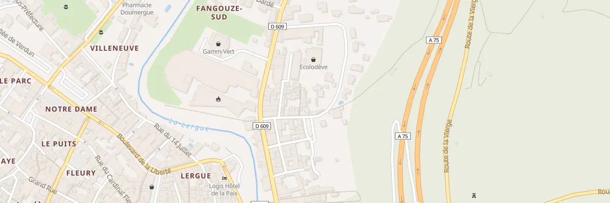 Plan du 20 Rue Fangouze à Lodève