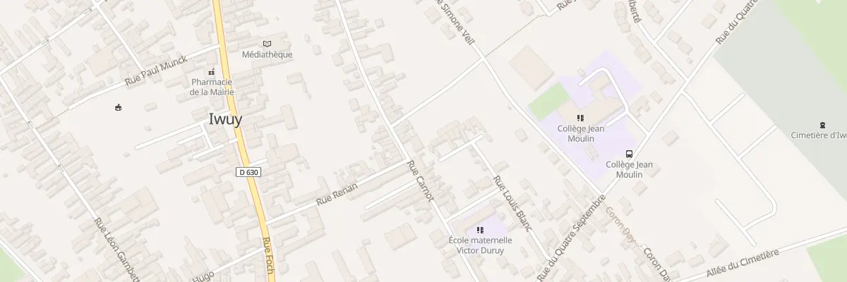 Plan du 42 Rue Carnot à Iwuy