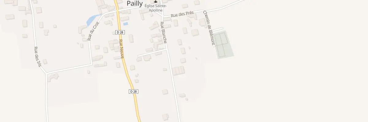Plan du 13 Rue Blanche à Pailly