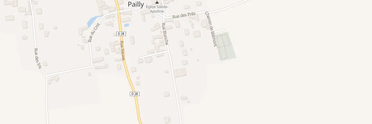 Plan du 13 Rue Blanche à Pailly