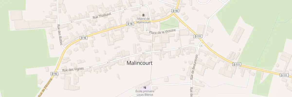 Plan du 4 Rue des Vignes à Malincourt