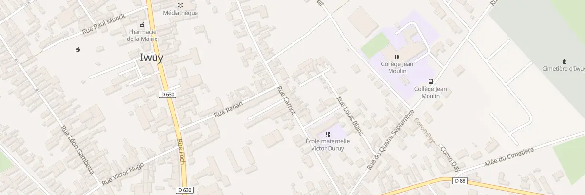 Plan du 22 Rue Carnot à Iwuy