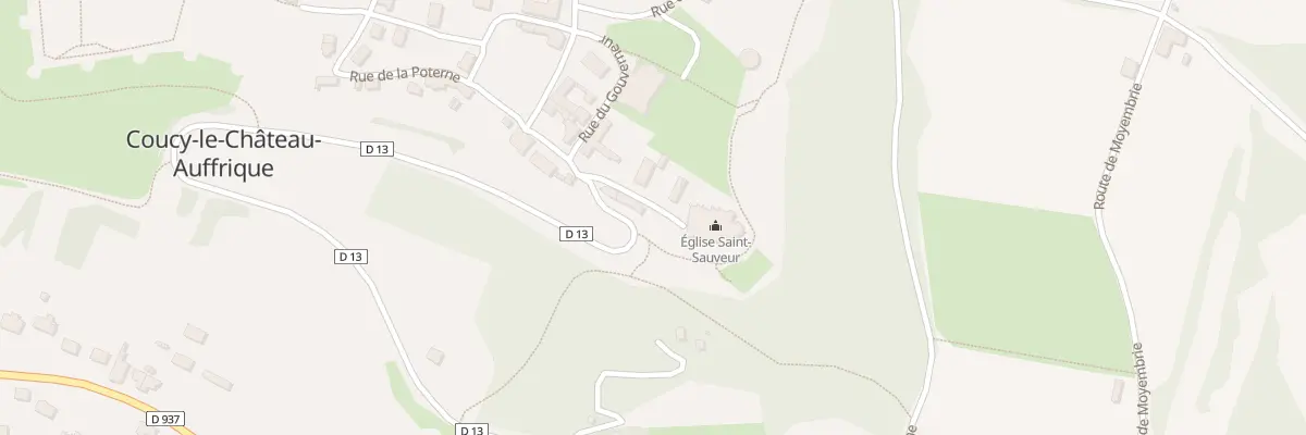 Plan du 3 Cote de la Porte de Soissons à Coucy-le-Château-Auffrique