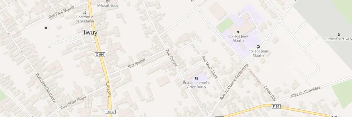 Plan du 20 Rue Carnot à Iwuy
