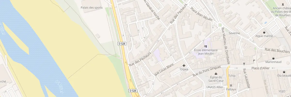 Plan du 22 Rue des Pécheurs à Moulins