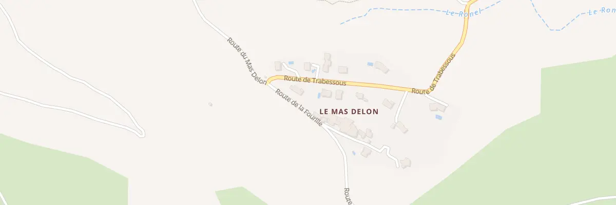 Plan du 1 Rte de la Fourille Mas Delon au Puech