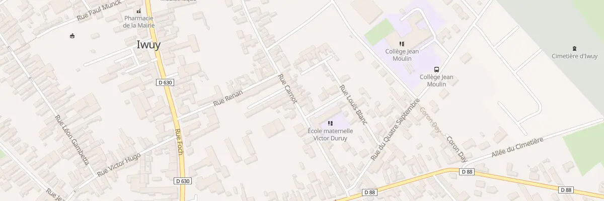 Plan du 12 Rue Carnot à Iwuy