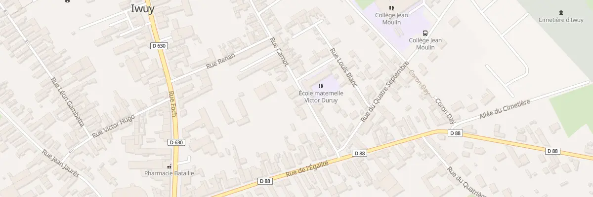Plan du 7 Rue Carnot à Iwuy