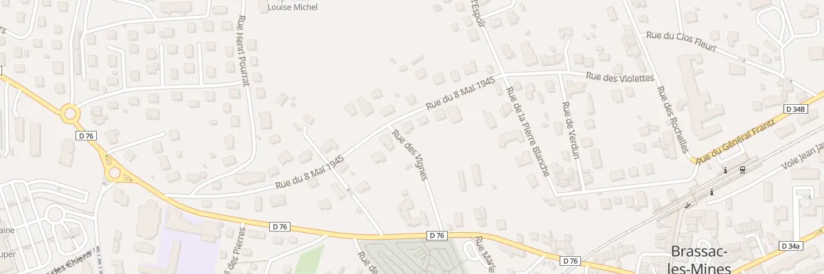Plan du 11 Rue du Huit Mai à Brassac-les-Mines
