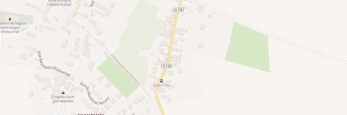 Plan du 11 Rue du Gen de Gaulle à Estourmel