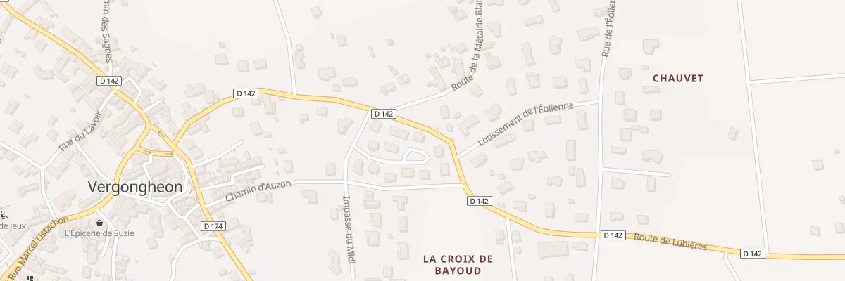 Plan du 16 Lot Pomel à Vergongheon