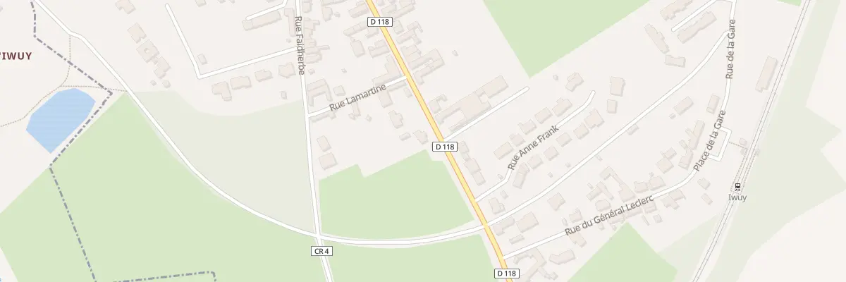 Plan du 34 Rue des Martyrs à Iwuy